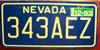 Nevada Classic Blue License Plate