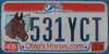 Ohio Horses License Plate