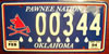Oklahoma  Pawnee Nation IndianTribe License Plate