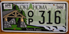 Oklahoma State Parks Forest License Plate