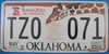 Oklahoma Tulsa Zoo  License Plate