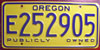 Oregon Publicly Owned License Plate