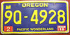 Oregon Retro Specialty License Plate
