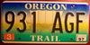 Oregon Trail Wagon License Plate