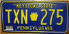 Pennsylvania Keystone Symbol License Plate