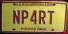 Puerto Rico Ham Radio Operator License Plate