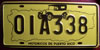 Puerto Rico Historic Antique Classic Car License Plate
