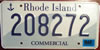 Rhode Island Commercial License Plate