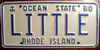 Rhode Island Vanity License Plate