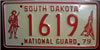 South Dakota  1979 National Guard License Plate