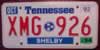 Tennessee Triple Stars License Plate