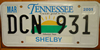 Tennessee Sunrise License Plate
