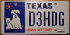Texas Animal Friendly  License Plate