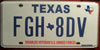 Texas Disabled Veteran U.S. Armed Forces License Plate