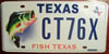 Texas Fish Texas License Plate