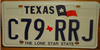 Texas Lone Star Flag License Plate