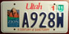 Utah Zion License Plate