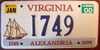 Virginia Alexandria License Plate