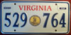 Virginia Seal License Plate