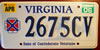 Virginia Sons of Confederate Veterans License Plate