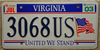 United We Stand September 11 Virginia License Plate