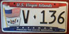 U.S. Virgin Islands War Veteran License Plate