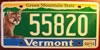 Vermont Panther License Plate