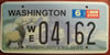 Washington Elk License Plate