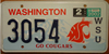Washington State University License Plate