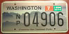 Washington Preserve National Parks License Plate