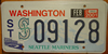 Washington Seattle Mariners License Plate