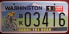 Washington Share the Road License Plate