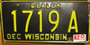 Wisconsin Dealer License Plate