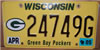 Wisconsin Green Bay Packers  License Plate