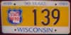 Wisconsin License Plate